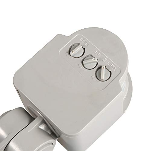 Neufday 180 Degree Infrared PIR Motion Sensor Detector Wall Light Switch Gray LED Outdoor 90~250V - Thumbnail 7
