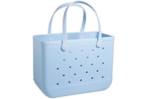 Oversized Waterproof Beach Tote,Portable Rubber Beach Bags,Washable Tip Proof Tote Bag for The Beach Boat Pool Sports