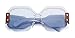 Oversized Sunglasses for Women Semi Rimless Trendy Candy Color Designer Glasses