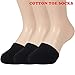 Triplewood 6 Pairs Women's Toe Topper Socks Cotton Toe Cover No Show Half Socks for High Heel