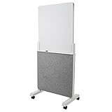Quartet Whiteboard Easel, Glass Dry Erase