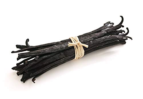 Vanilla Beans 10 Grade B Prime Extract Tahitian Non-GMO Pods Organic Vanilla Beans 6~8 (10 each Native Vanilla beans)