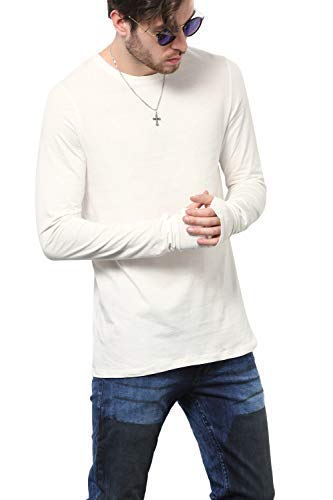 Skult By Shahid Kapoor Mens Plain Athleisure White Slim Fit