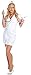 Underwraps Women's Hot Flash, White/Red, Medium