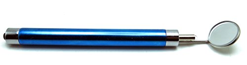 3× Dental Mirror Blue Handle with Bright Light Removable Mirrors #4 & #5 Examination Instruments - Thumbnail 2