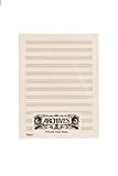 Archives Double-Folded Manuscript Paper Sheets, 12 stave, 24 Sheets