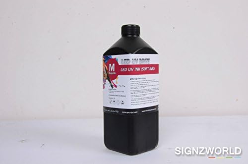 1 Litre LED UV Ink (Soft ink) for UV Printer Choose Colour (Magenta)