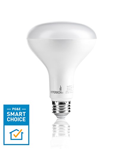 Hyperikon BR30 LED Bulb, 9W (65W equivalent), 5000K (Crystal White Glow), Dimmable, Wide Flood Light Bulb, 120° Beam Angle, Medium Base (E26), UL-Listed