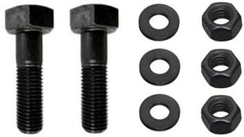 1/4-20 x 1-1/4" Hex Bolt Kit, Black Oxide, Steel, Meets ASME B18.2.1 Standards, Includes Compatible Black Oxide Hex Nut and Flat Washer, by Fastener Pro (25-Pack Set)