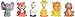 Fun Express - Safari Zoo Theme Finger Puppets (24 packs)