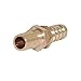 Joywayus 1/4'' Hose Barb Thru-Bulk Head Hex Union Brass Fitting with Flat Washer Gasket Water/Fuel/Air