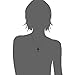 Xianli Wang Jewelry Wide Simple Cross Pendant Necklace for Men Women Boy Girl Stainless Steel Black