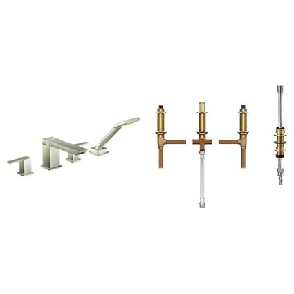 Amazon Com Moen Ts904bn 9792 90 Degree Two Handle High Arc Roman