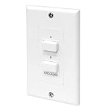 in Wall Speaker Selector Switch - Home Audio 2-Channel A/B Dual Channel Speakers Controller Pod Box - Control and Activates (2) Pair of Indoor or Outdoor Speakers - Pyle PVCS2