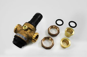 Honeywell DS06-102-DUS-LF Dialset Female NPT Double Union Regulator, Sweat PRV, 1