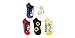 Sonic The Hedgehog Boys No Show Video Game Socks (5 Pack), Sock Size: 6-8.5, Sonic Rings