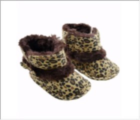 Baby Boots Premium Soft Sole Bow Anti-Slip Mid Calf Warm Winter Infant Prewalker Toddler Snow Leopard Boots Itaar