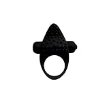 Powerful Silicone Penis Ring Aoken Clitoral Stimulate Vibrating Delay Cock Ring Sex Toys for Couples and Lovers in Black