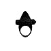 Powerful Silicone Penis Ring Aoken Clitoral Stimulate Vibrating Delay Cock Ring Sex Toys for Couples and Lovers in Black