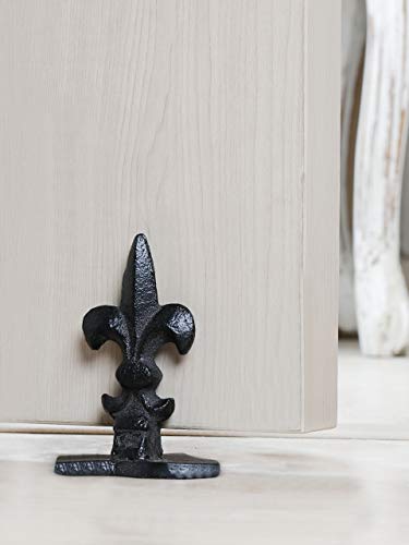 Ardour Heavy Duty Cast Iron Doorstops - Decorative Door Stopper - Stop Your Bedroom, Bath Doors - Fluer di Lis