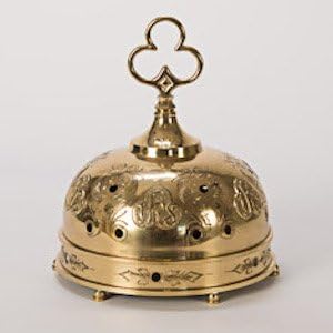 Stationary Sacristy Altar Bells, Sanctus Bells, Communion Church Bells in Solid Brass - Chalice (CCG-286)