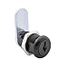 FJM Security 8700A-BLK-KA Disc Tumbler Cam Lock with 7/8