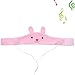 Kids Headphones, Volume Limiting with Ultra Thin Adjustable Speakers Soft Children Fleece Headband Toddler Headphones for Home and Travel - Bunny