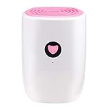 Haga Dehumidifiers for Home Portable Air Dehumidifier Air Dryer for Home Mini Moisture Water Absorber Electric Cooling Dryer for Car Kitchen Office Z20 Light Pink EU Plug