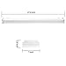 4FT LED Garage Shop Lights LED Wraparound Light Fixture, 50W 5500LM, 4000K Neutral White, Integrated Low Profile Linear Flush Mount Ceiling Lighting, 128W Fluorescent Tube Replacement, 4 Pack