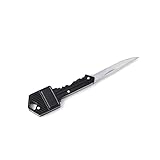 Mini Portable Folding Knife Pocket Key Knife Peeler Camping Keychain Tool (Black)