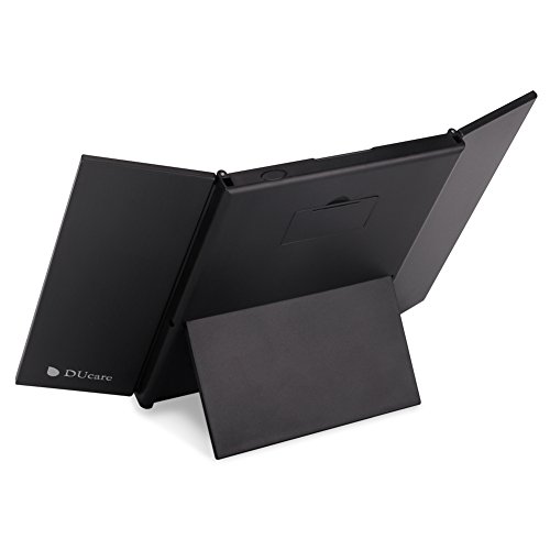 image for DUcare Lighted Tri-Fold Travel Makeup Mirror Folding Illuminating with