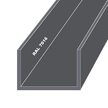 Aluminium U-Profil Schiene Weiß RAL 9016 15x15x15x2mm ...