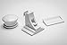 SooLittle Kitchen Safety Baby Magnetic Childproof Cabinet Locks (White Color, Set of 4 Locks and 1 key)