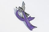 Cancer Awareness Angel Pin - Pancreatic Cancer (Purple)