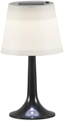 Konstsmide Assisi Solar LED Table Lamp - Black