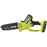 RYOBI 18V ONE+ 8" Brushless Pruning Chainsaw Kit with Battery and Charger | 18V ONE+ HP Technology