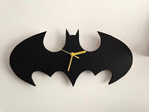 RAAMA CREATION Acrylic Batman Clock (Black)