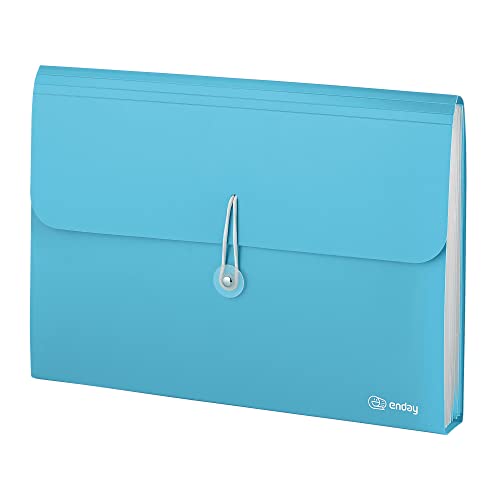 MAQIHAN 13 Pocket Accordion File Organizer - A4/Letter Size, Expanding, Rainbow Pockets, With Labels & Pen Slot