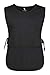 Black Salon Sleeveless Cobbler Apron – With Pockets and Adjustable Side Ties, 100% Cotton, Full Front and Back Coverage - Unisex Smock For Hair Stylists, Servers and Home – Plus, 31”