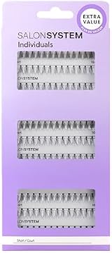 Salon System Individual Lashes Salon Value Pack Black Short - WeaShaemgLi view 2