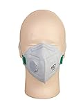 PneumaticPlus Benehal Respirator Dust Mask - NIOSH N95 Approved with Nose Clip & Exhaust Valve (Pack of 10)
