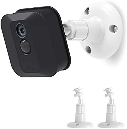 Wall Mount Bracket for Blink XT Camera, Fits Blink Home Security Camera System Accessories, 360 Degree Protective Adjustable Mount Blink Outdoor Camera (2 Pack, White)