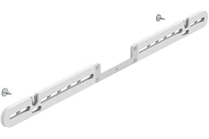 ynVISION.DESIGN Soundbar Wall Mount Bracket compatible with Sonos Arc Ultra and Arc - Includes All Hardware and Anchors for Drywall/Hard Surface- Vibration-Reducing Foam Pads - Flat Wall Mount - White
