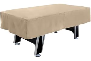 Covermates Air Hockey Table - Light Weight Material, Weather Resistant, Outdoor Living Cover, 84W x 44D x 15H, Classic Tan