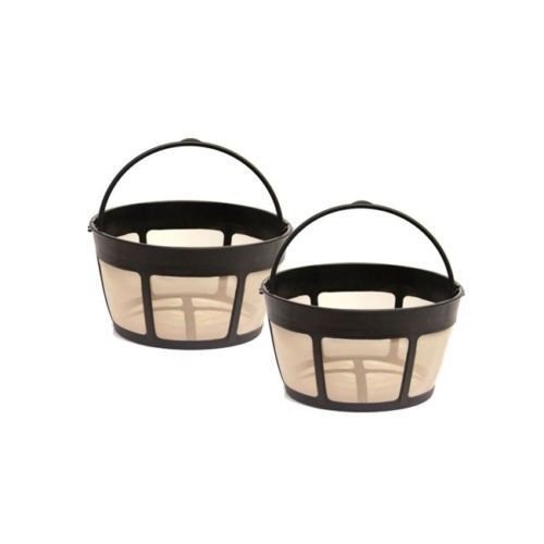 Click Here to See More Images 2 Pack Gtf-b Gold Tone Coffee Filter 8-12 Cup Permanent Basket Style