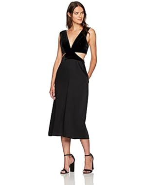 BCBGMax Azria Women's Olya Woven Jumpsuit with Side Cutouts