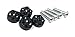 JR2 500 Super Bling Black Glass Crystals Black Metal License Plate Frame+Free Diamond Caps (Black)