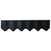 ABBA ECO Garden Border Fencing Eco-Friendly Weatherproof Recycled Plastic Resin Garden Edging Section-6 Pack, 24.2 inch x 5.4 inch, Black