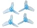 Rakonheli 31mm 3 Blade Clear Propeller (2CW+2CCW; 0.8mm Shaft) (Blue) - Blade Inductrix/FPV