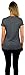 Disney Womens Minnie Mouse V-Neck Tee (US, Alpha, Large, Regular, Regular, Charcoal)